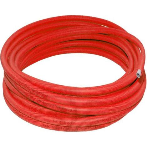 Alpex F50 Profi Mehrschichtverbundrohr Aluverbundrohr mit Schutzrohr rot im 50m Ring 16x2,0 83616200