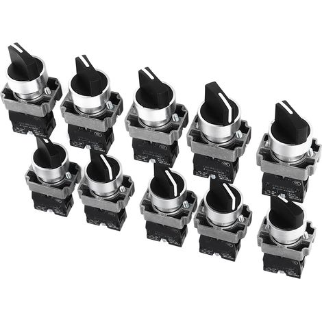10 interrupteurs rotatifs XB2 3 positions à verrouillage automatique pour outils électriques véhicules lampes 240V CA (1/5)