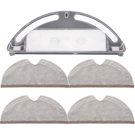 Water Tank with 4 Full Coverage Mop Cloths for Xiaomi Roborock S5 S50 S51 S55 S6 Vacuum Cleaner