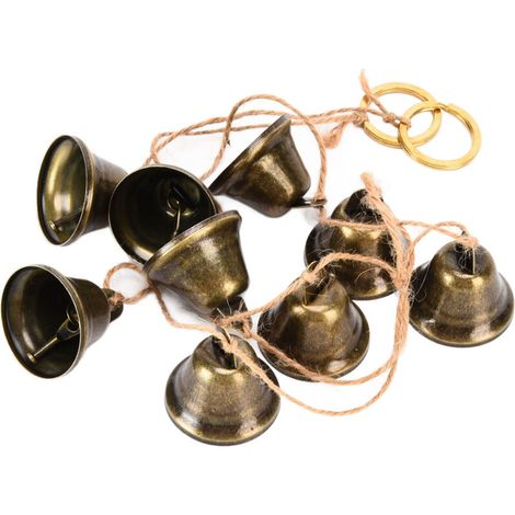 Cordes de cloches suspendues, artisanat décoratif de 9 fers, Vintage, noël pour mur de maison et de bureau. (1/5)