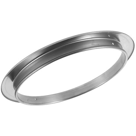 Trash Can, Stainless Steel, Round Lid, Worktop Mount, Kitchen, Office, Catering (1/5)