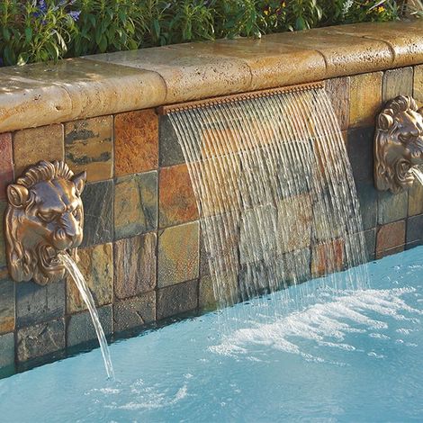 Pentair – Fontaine de piscine MagicFall Rainfall 450 mm – Débit 3,5 m³/h – Raccords 1,5'' fournis – Installation rapide et facile