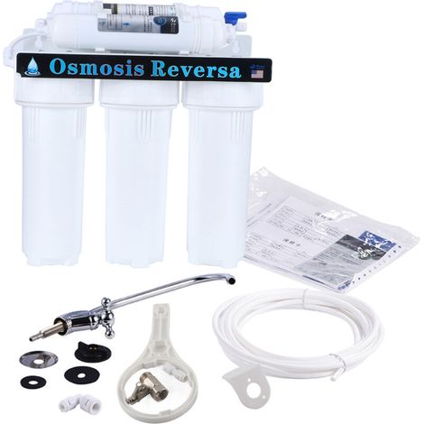 Rosvola 5 Etapes Système Ultrafiltre Osmose Inverse Système de filtration d'eau potable par sous évier (1/5)