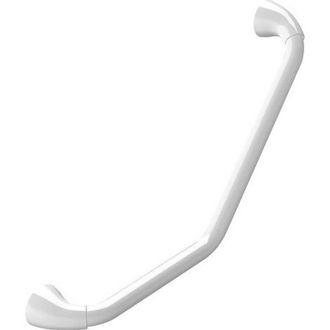 Barre de redressement ou d'appui coudée PROF Acier Inox 73,5cm Blanc Spirella