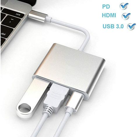 Cavo adattatore convertitore da USB-C per adattatori audio/video digitali USB-C.