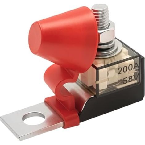 Boîte à fusibles marine compacte, porte-fusibles étanche, 58 V 200 A, idéal pour les bateaux, les yachts et les systèmes électriques. (1/5)