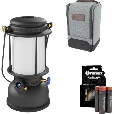 Petromax LM500 LED Laterne Schwarz Set inklusive Akku und Tasche PX-LM500 + PX-18650-BAT + LM500-BAG (1/5)