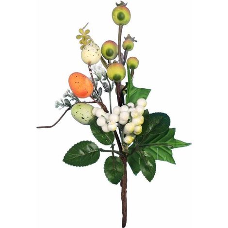 Ramo pasquale PIK con uova 26 CM arancione (1/3)