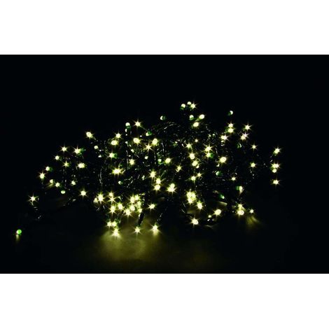 Luci 160Led Bianco Caldo a Batteria da Esterno 16 mt