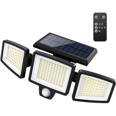 BARKBUSTERSLampe Solaire Extérieur Détecteur de Mouvement, 210 LED/2500LM Lumiere Solaire Extérieur, 3 Modes 270° Angle Eclairage Exterieur Solaire (1/5)