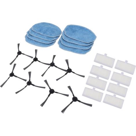 Kit de accesorios Eosnow para aspiradora robot Mannv BR150 BR151, cepillo lateral, paño de fregona, piezas de filtro (1/3)