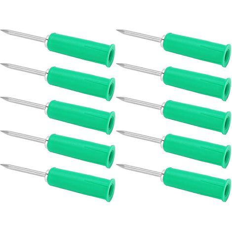 10 embouts de pénétration pour fiches bananes, gainés PVC, de 2 mm à 4 mm, isolés (1/4)