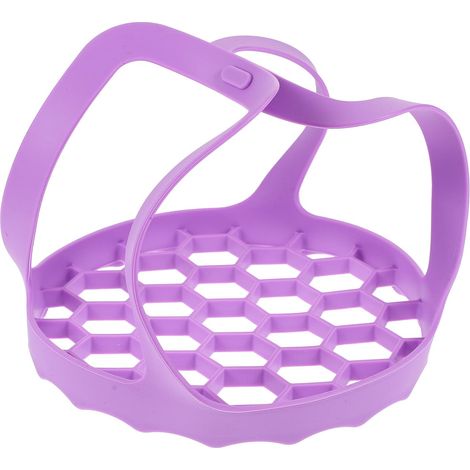 Panier à légumes en silicone, cuiseur vapeur pliable, panier égouttoir multifonctionnel (1/5)