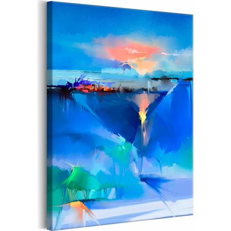 Tableau paysage d'hiver vertical - 60 x 90 cm (1/4)