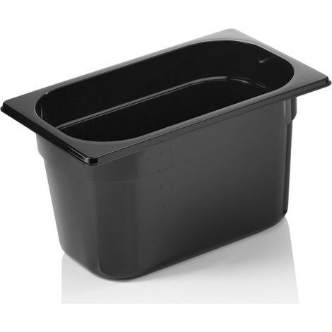 Bac GN 1/4 polycarbonate H 150 mm 3,8 ltr noir GN 96 - Was Germany (1/2)