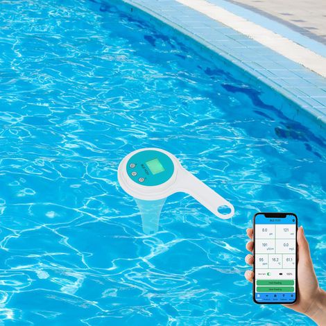 Digitaler Pool-Tester, 6-in-1 Wassertester mit App-Anbindung, professionelle Messung von pH-Wert, Redoxpotenzial, Chlor, EC und Temperatur, Wasserqualitätsanalysator (1/5)