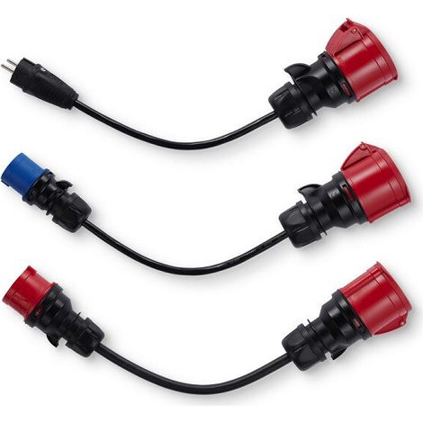 Fronius Wattpilot Juego de adaptadores Go 22 2.0 (3 adaptadores: CEE16 rojo (con fusible), CEE16 azul (camping) y Schuko), 4,240,410