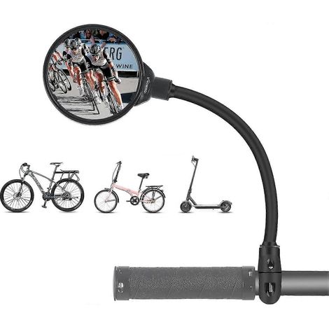 Fahrradspiegel HD, konvex, 360° verstellbar, drehbar, Acryl-Rückspiegel (Modelljahr 2022) (1/5)