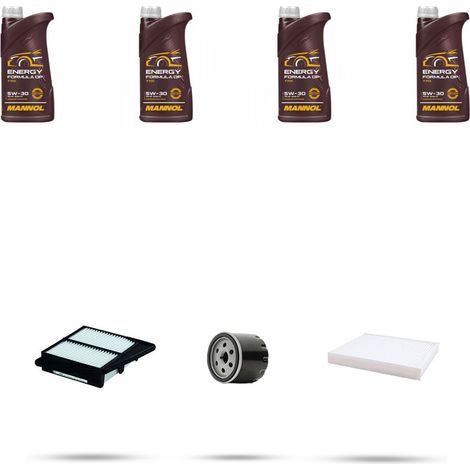 Kit tagliando 3 FILTRI e 4L OLIO compatibile con Suzuki Vitara II 1.0 82kw Dal 2018 (1/4)