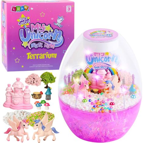 Kit créatif Terrarium Licornes Veilleuse Commande vocale DIY (1/4)