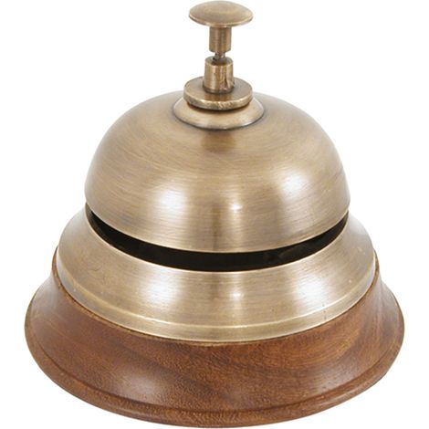 Cloche de comptoir finition laiton vieilli