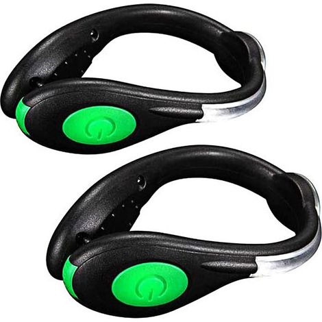Luci a clip a LED per scarpe - Ricarica USB per correre al buio - Modalità strobo RGB e lampeggio a colore fisso - Luci di sicurezza a clip per la corsa (1/4)