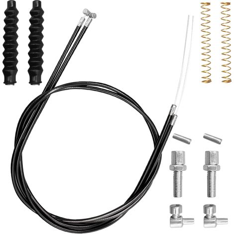 Lot de 14 pièces de câble de frein vélo, pièces de rechange pour déambulateur avec câble de frein de 45 pouces, pièces de déambulateur contenant du matériel, pièces de déambulateur (1/5)