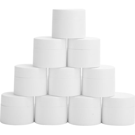 10 Pots Vides Crème Visage 10g - Récipients Rechargeables pour Gel Hydratant DIY (1/5)