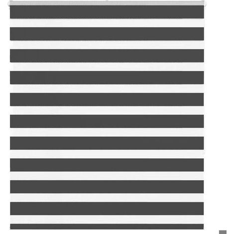 4014241 Store zèbre noir 130x150 cm largeur du tissu 125,9 cm polyester (1/5)
