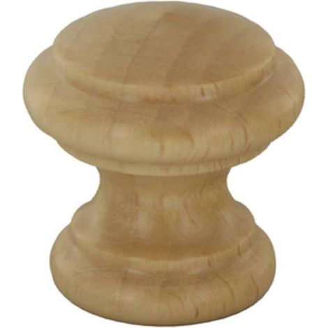 25 x POMOLO IN LEGNO NATURALE 114B D 30 MM