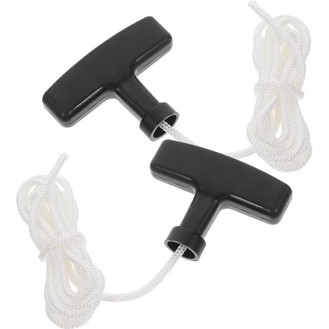 2 Stück Zugseil mit Griff 5mm für Rasenmäher Kettensägen und