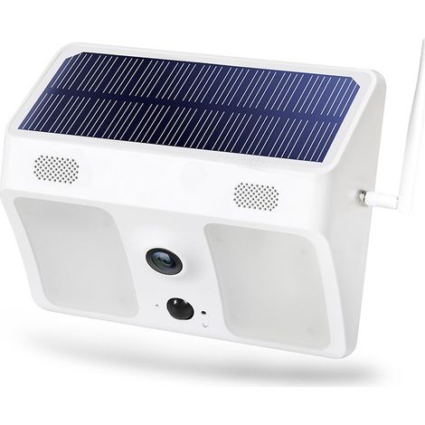 Projecteur Solaire de Sécurité avec Caméra WiFi : Détection Corporelle, Éclairage Automatique, Étanche IP65 - Pour Jardin & Extérieur (1/5)