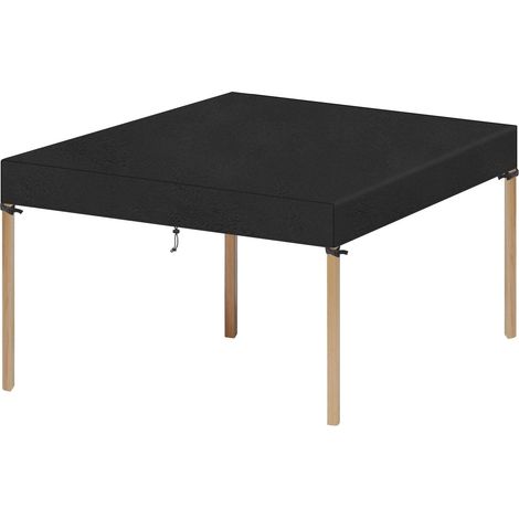 Housse de protection carrée pour meubles en rotin, tables basses, 140 x 140 x 15 cm (1/5)