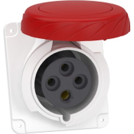 RAP 32A 3P 380V IP67 Anschlussbuchse - SCHNEIDER: RAP, versenkter Winkel, hoher Widerstand.