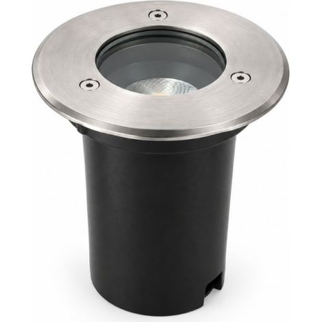 Spot Encastrable Extérieur de Sol Rond D100 IP65 pour Ampoule LED GU10 Inox (1/5)