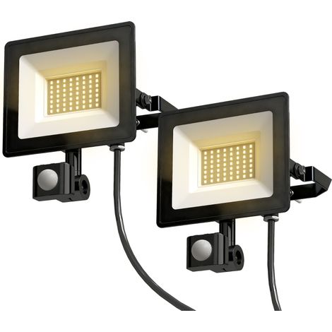 Lampe de Travail LED 50W Réglable 3 Modes - Pliable et Légère en Aluminium Noir pour Atelier Garage Voiture