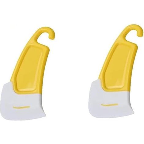 Spatule de Nettoyage de Casserole en Silicone,2 PCS Grattoir de Cuisine Antiadhésif Grattoir Résistant à la Chaleur Spatule Scraper pour Casseroles