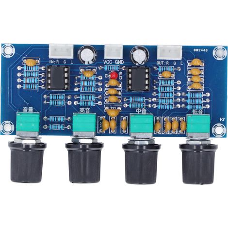 Vorverstärkermodul Zweikanal-Vorverstärker-Klangplatine für Digitalverstärker DC 12V–24V (1/5)