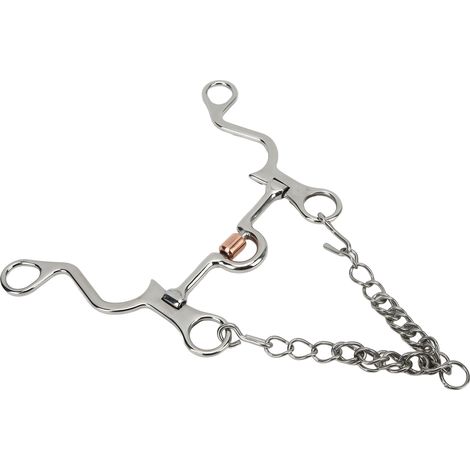 Mors Pelham Bit, robuste et de fabrication soignée, en acier inoxydable, pour l'équitation et la performance (130 mm). (1/5)