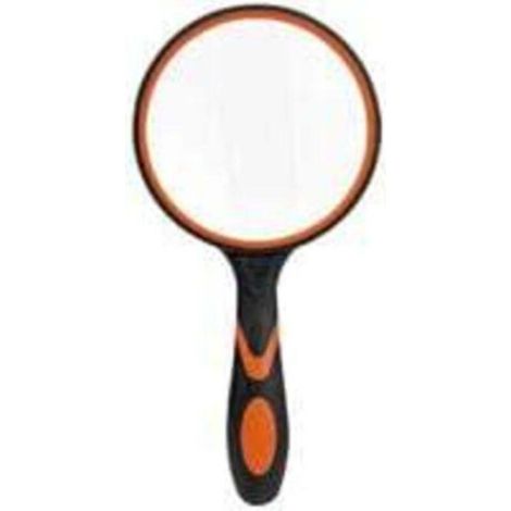 Grande loupe de lecture en verre pour livres scientifiques, journaux, lecture, insectes, passe-temps, observation de qualité supérieure,Noir et orange