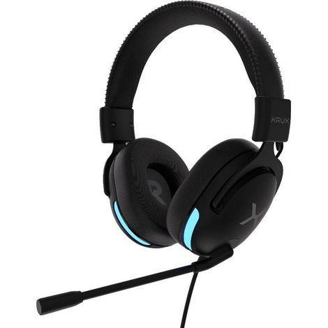 Auriculares inalámbricos Krux Crave RGB negros (1/5)