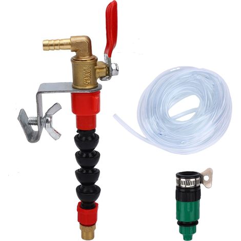 Pulvérisateur d'eau pour dépoussiérage, tuyau de 10 m, raccord universel, machine de découpe, système de brumisation (1/5)