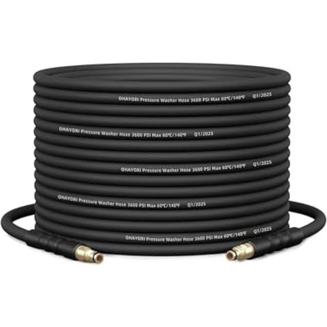 Tuyau Haute Pression 10M/32Ft Compatible avec Karcher K2 K3 K4 K5 K6 K7, 220 Bar Tuyau de Remplacement Résistant à l’Usure, Raccord Rapide, Extension pour Nettoyeur Haute Pression