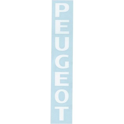 Autocollant stickers transfert PEUGEOT blanc fourche pour