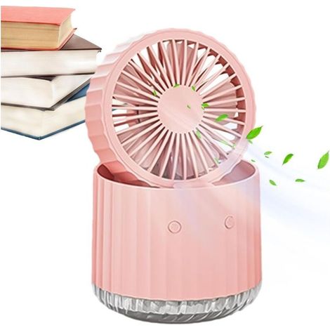 Ventilatore a spruzzo – Ventilatore nebulizzatore d'acqua – Portatile per uso esterno – Ventilatore elettrico con luce ambientale (1/3)
