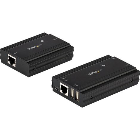 StarTech.com Concentrador extensor USB 2.0 de 4 puertos sobre cable Ethernet Carcasa de metal (1/4)