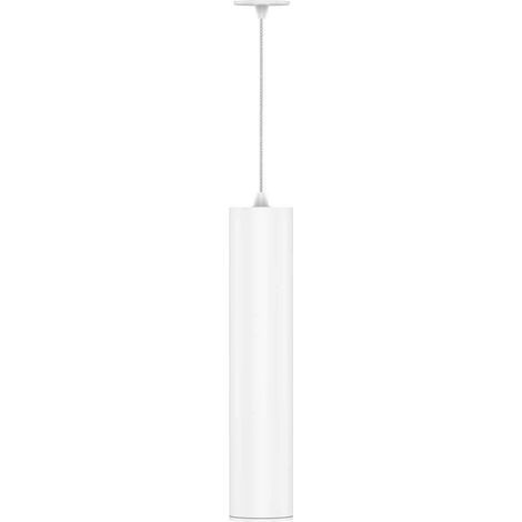 Lampada a Sospensione Atmos 7 Beneito & Faure, Tubolare Bianco Opaco, Tecnologia Switch 2700K/3200K/4000K, Ottiche 15º/38º/60º Regolabili (1/2)