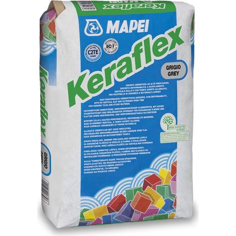 Mapei KERAFLEX adesivo cementizio piastrelle classe C2TE 25 KG grigio