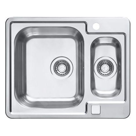 Alveus Line Maxim - Évier 615x500 mm, avec commande du vidage, inox 1085946 (1/3)