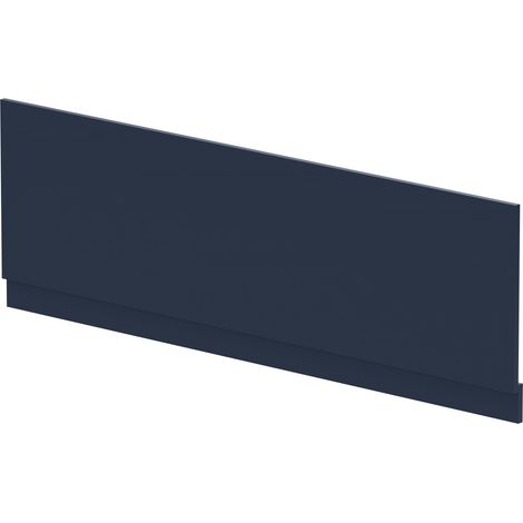 1700mm Edge/Power Straight Front Bath Panel & Plinth - Matt Midnight Blue